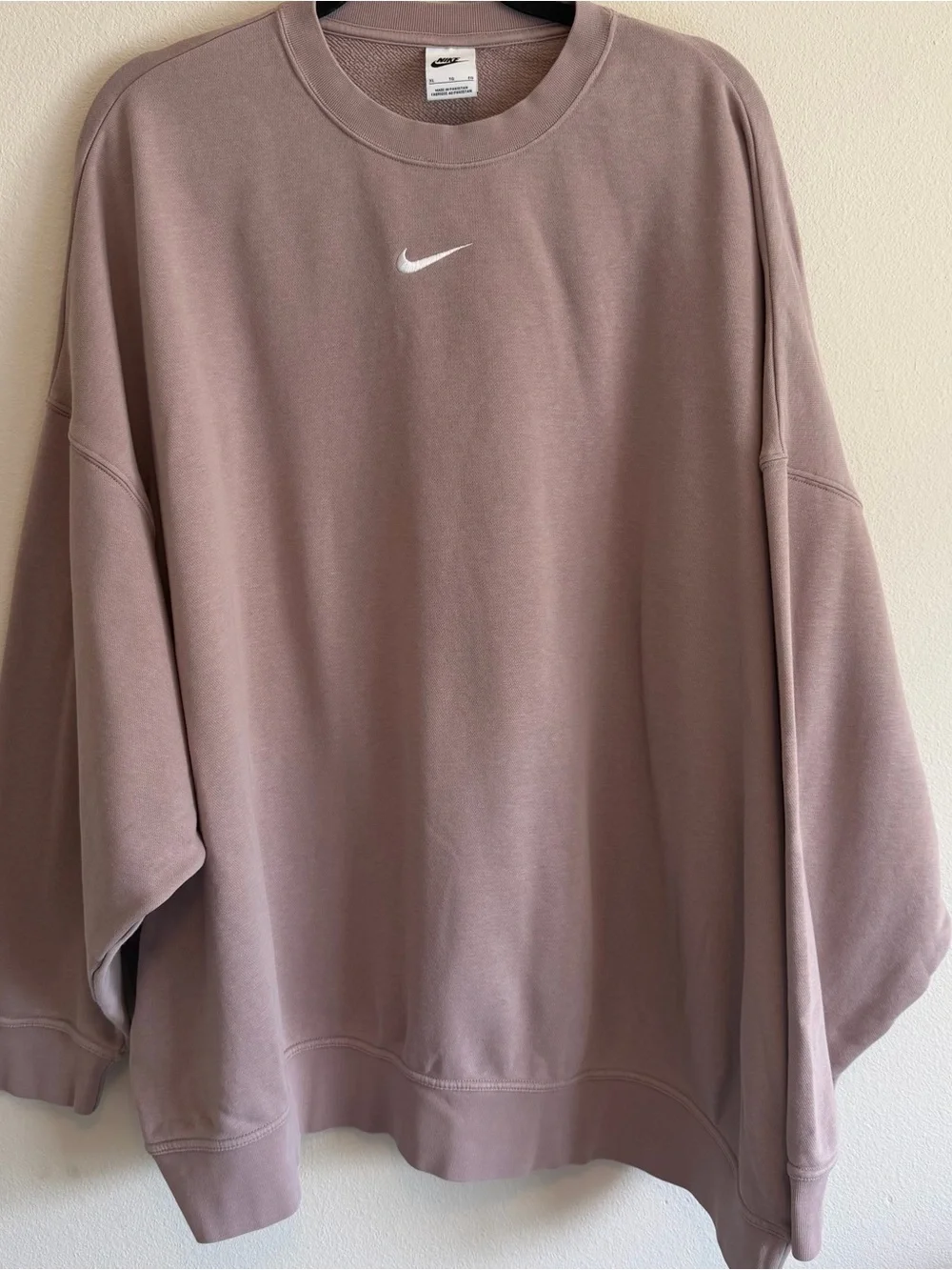 Nike Phoenix Fleece Women’s Oversized Crewneck Sweatshirt XL Smokey Mauve